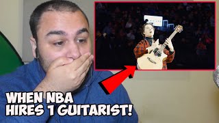 Marcin  When NBA Hires Just One Guitarist for a Halftime Show REACTION [upl. by Enad]