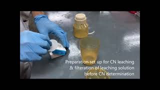 VIDEO 2 CYANIDE LEACHING EXPERIMENT OF GOLD ORE SPL [upl. by Careaga]