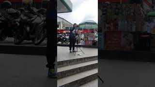 karaoke lagu BENCI KU SANGKA SAYANG di alun alun kota Bogor [upl. by Enoitna970]