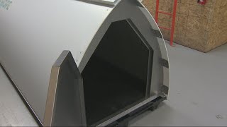 Portland nonprofits innovative plastic tents to be distributed to homeless people [upl. by Pacifica]