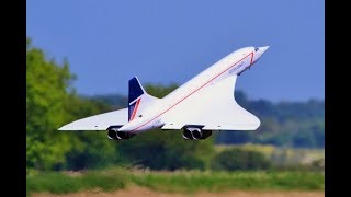 115 SCALE RC BAC CONCORDE amp VICKERS VC10 AIRLINERS DISPLAY AT LMA RAF TIBENHAM  2018 [upl. by Burra999]