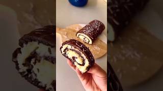 Chocolate Swiss roll 😋recipe  amazing Swiss roll recipe  viralshorts [upl. by Allimaj484]