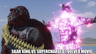 Age Of Titans SuperCharged Evolved Godzilla Vs Skar King MOVIE RP  GxK Roblox [upl. by Uni]