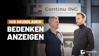 VOB Grundlagen Wie du in VOB Projekten Bedenken richtig anzeigst [upl. by Yenor]