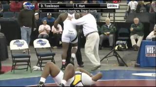 285 lbs Class 3A Match from the GHSA Individual Wrestling Championships [upl. by Mindy]