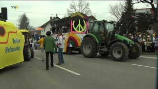 Lokalpolitik Musik und Fasnachtskamellen Großer Faschingsumzug in Pforzen [upl. by Hazeghi]