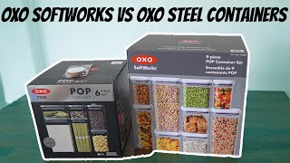 OXO Softworks vs OXO STEEL Containers Review and Comparison [upl. by Mace]