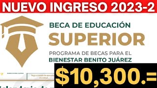 NUEVA Convocatoria Beca Jóvenes Escribiendo el Futuro 20232 Apoyo DOBLE de 10300 [upl. by Placida775]