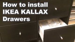 How to install Kallax Drawers from IKEA IKEA Kallax [upl. by Jorge]