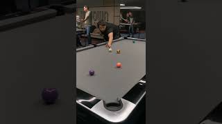 What pool cue are you using and shaft diameter 🔥 billiards 8ballpool trickshots short [upl. by Nimaynib]