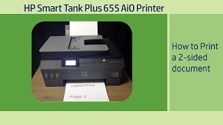 HP Smart Tank 500  515  519  615  651  655 Printer  How to Print a 2 sided Document [upl. by Novert]