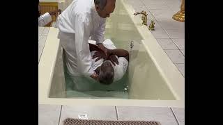 Man Struggles to Get up From Baptismal Font  1432010 [upl. by Eelyrag]