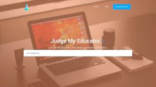 JudgeMyEducator  RateMyProfessor Clone in NodeJS [upl. by Adnaval]