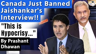 Canada Just Banned Jaishankars Interview on Australia Today  India calls it Hypocrisy [upl. by Calbert]