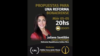 Juliana Santillán Propuestas para una reforma bonaerense [upl. by Hanae]