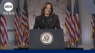 Kamala Harris tells protesters in Wisconsin that smaller Trump rally nearby [upl. by Raynold652]