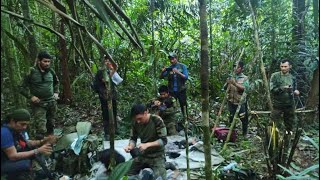 Rescatan a los cuatro niños perdidos en la selva del Guaviare [upl. by Ainna]