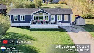 Home for Sale at 106 Upstream Crescent in St Malo Manitoba [upl. by Ylesara]