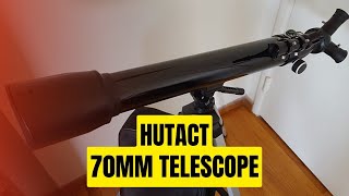 HUTACT 70mm Aperture 700mm AZ Mount Astronomical Refracting HD Telescope TEST [upl. by Nylla]