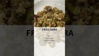 Fried Okra  Okra  Side Dish  Fried okra recipe  Southern fried okra  Southern cooking [upl. by Eniron]