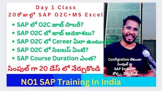 తెలుగు లో SAP O2C course in TeluguSAP O2C Job OpportunitiesSAP O2C Training in TeluguChanu SK [upl. by Oironoh]