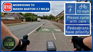 E12 Cycle Route Morrisons to Marsh Barton 37 Miles Cycling POV [upl. by Melanie]