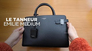 Unboxing túi Le Tanneur Emilie size Medium 🖤 Màu đen cổ điển [upl. by Nora]