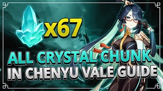 All Crystal Chunk in Chenyu Vale FAST FARMING ROUTE  Genshin Impact 46 [upl. by Clevie]