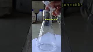 Reaction H2O2  KMnO4 [upl. by Hillman]