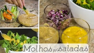 MOLHOS PARA SALADAS receitas caseiras e saudáveis [upl. by Monroe]