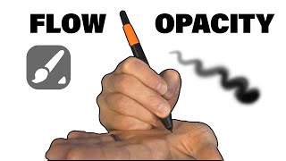 Brush Flow vs Opacity  for Mouse amp Pen [upl. by Amitak]