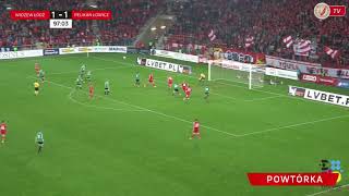 Widzew Łódź  Pelikan Łowicz 21  Bramka Kacpra Falona [upl. by Asinet747]