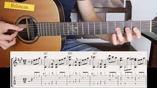 The Easiest Blues on Acoustic Guitar  Beginner Friendly [upl. by Parsaye]