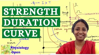 Strength Duration curve  Rheobase and chronaxie  Nerve muscle physiology mbbs 1st year lecture [upl. by Avika]