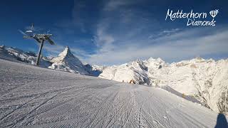 Zermatt Ski Run Blauherd  Findeln  Eja [upl. by Burr147]