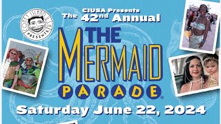 LIVE  NYC  Mermaid Parade in Coney Island  Pt 2  Brooklyn NY  Sat June 22 2024 [upl. by Welsh]