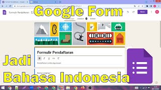 Cara Cepat Mengubah Bahasa Pada Google form [upl. by Spatola]