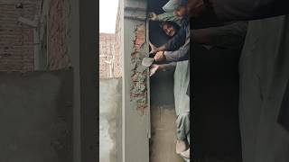 Pillar Plaster ✅ plaster construction rajmistri civilwork new shorts viralvideo satisfying [upl. by Laurice]