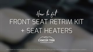 How To Retrim Your Defender Seats With Exmoor Trim [upl. by Ahtekal]