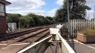 Uttoxeter foot level crossing staffs Thursday 9715 [upl. by Ecinereb236]