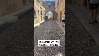 Street Of The Knights Of Rhodes  Greece rhodes [upl. by Nannerb188]