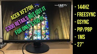 ACER XF270H  Finally Got Into 144hz  Costed Me Only 150 [upl. by Atimed]