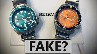 Seiko 5 Sports 5KS SKS Replica Fake vs Real Authentic automatic watch Can you tell which is fake [upl. by Lavern139]