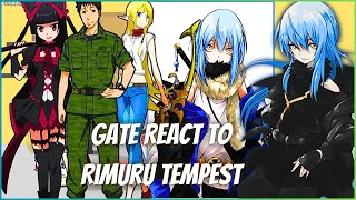 GATE React To Rimuru Tempest AU  Gacha Reaction  Rimuru x Luminous [upl. by Pauletta]