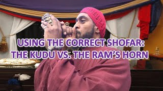 D37 2015Using The Correct Shofar The Kudu vs The Rams Horn [upl. by Ahseena681]