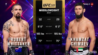 ROBERT WHITTAKER VS KHAMZAT CHIMAEV FULL FIGHT UFC 308 [upl. by Venn]