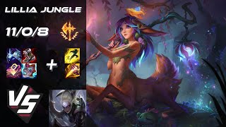 JUNGLE Lillia vs Diana  NA Challenger Patch 1418 [upl. by Nomla]