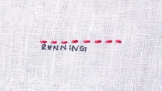 How to do a Running Stitch [upl. by Ensoll]