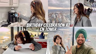 Arsh Hogi Emotional🥹  Birthday Celebration At CN Tower Toronto 🇨🇦  JassArsh [upl. by Neile428]