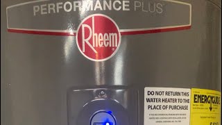 How To Adjust An Electric Water Heater  Rheem Performance Plus  EASY [upl. by Nandor]